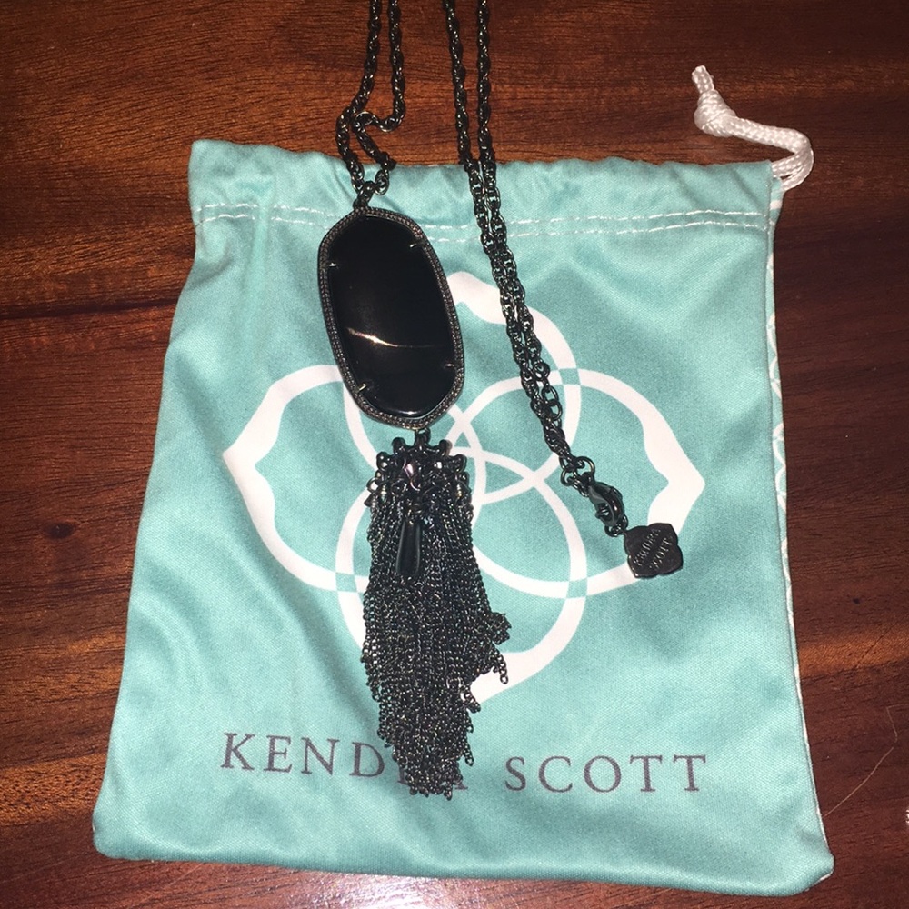 kendra scott gunmetal rayne necklace